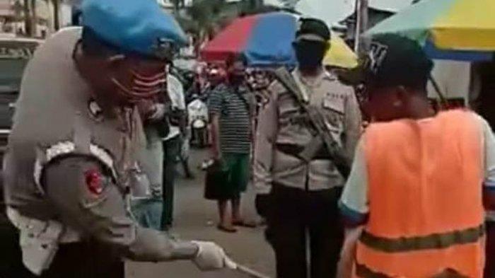 Viral Warga yang Tak Gunakan Masker Dipukul Oknum Polisi dengan Tongkat Rotan, Ini Fakta Lengkapnya