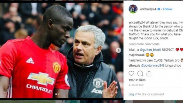 Sempat Dipinggirkan dari Manchester United, Eric Bailly Berikan Salam Perpisahan untuk Jose Mourinho