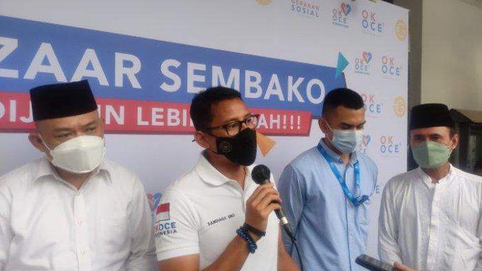 Bicara Pemenuhan Kebutuhan Masyarakat, Sandiaga Bareng Oke Oce Luncurkan Sembako Murah