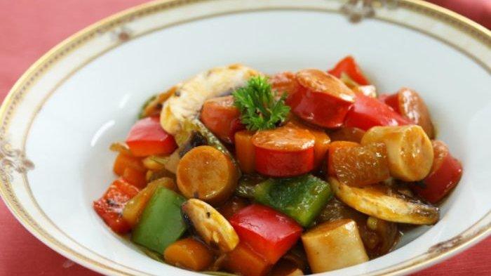 Resep Sautee Sausage Mix Vegetable untuk Bekal Sekolah Anak