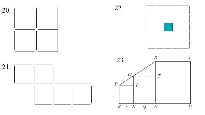 Soal nomor 20, 21, 22, dan 23 tugas Uji Kompetensi 4 buku Matematika kelas 9 halaman 267.