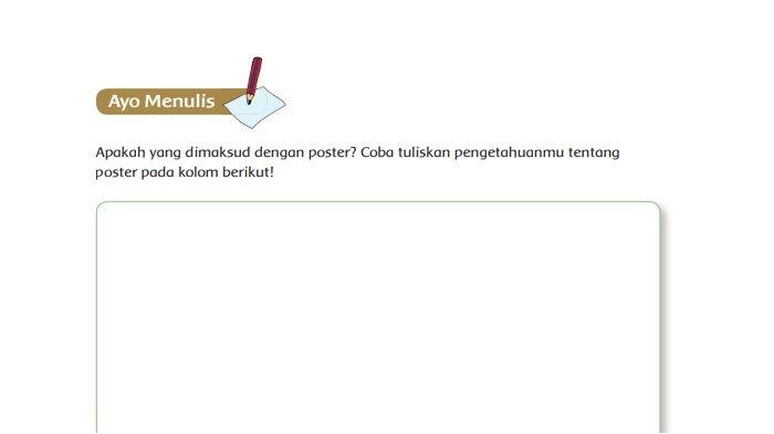 Apakah yang Dimaksud dengan Poster? Buku Tema 6 Kelas 6 SD Halaman 29