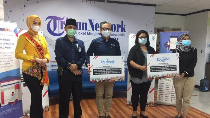 Tribunnews.com Serahkan Bantuan Printer HP Kepada 3 Yayasan Pendidikan Melalui Program Eduxtion