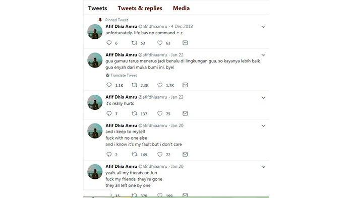 tweet Afif Dhia Amru