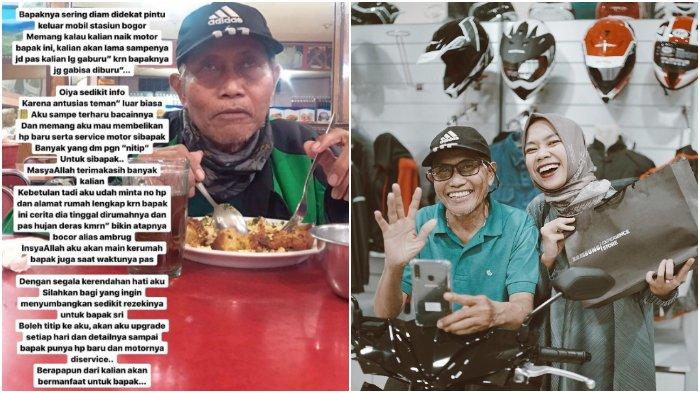 Driver Ojol 68 Tahun Dapat Donasi Ratusan Juta dari Warganet, Beli HP, Motor, hingga Renovasi Rumah