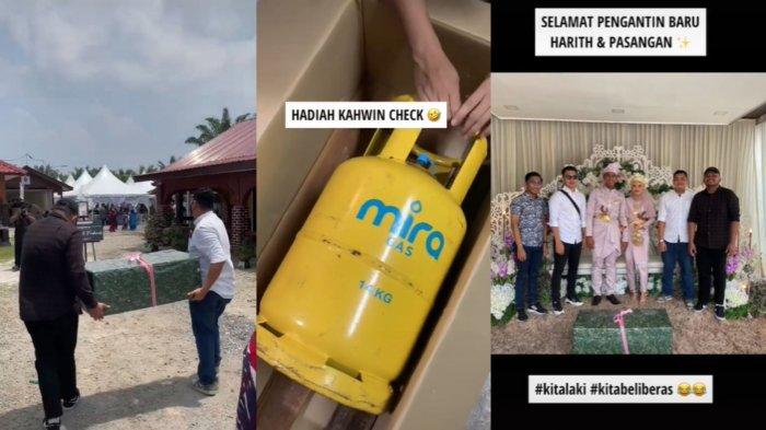 VIRAL Tabung Gas Kosong Dijadikan Kado Pernikahan, Sebut Ingin Berikan Kado yang Paling Besar