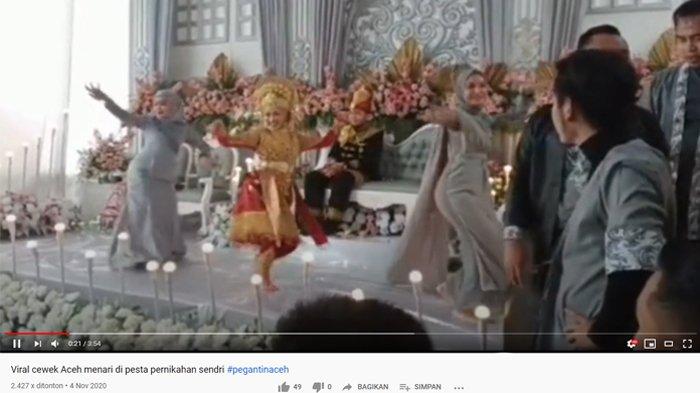 VIRAL Video Pengantin Wanita Bawa Beban 4 Kg Tetap Luwes Menari, Pasangannya Asyik Menonton