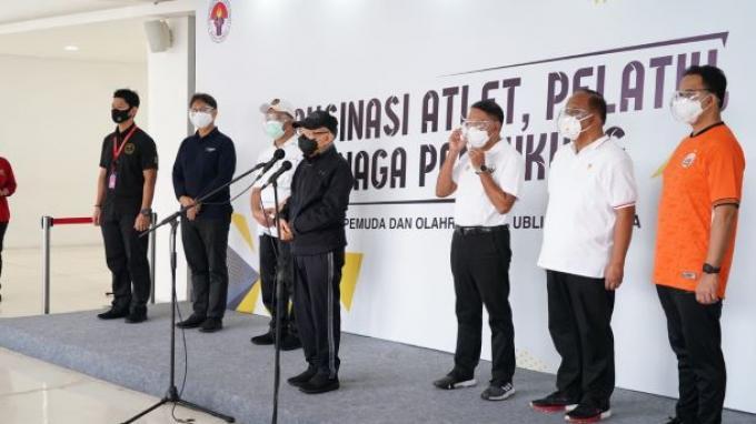 Tinjau Vaksinasi di Istora Senayan, Ma'ruf Bicara Pentingnya Event Olahraga bagi para Atlet