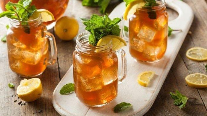 Ilustrasi es lemon tea