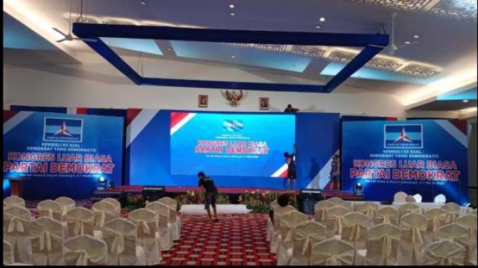 Foto persiapan KLB Demokrat yang beredar