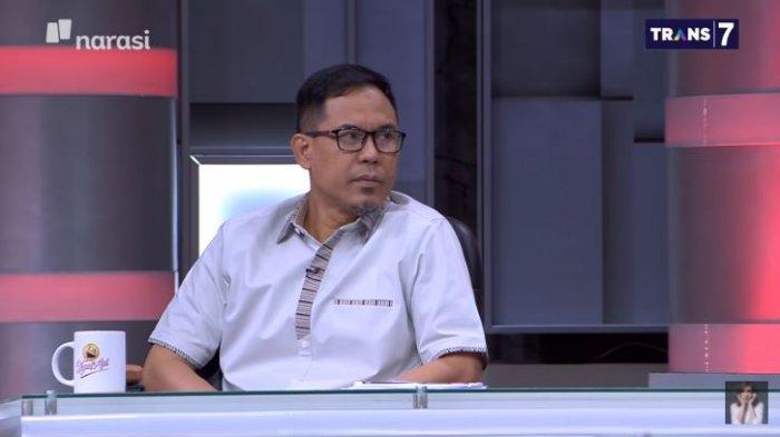 Munarman, mantan Sekretaris Umum FPI emosi saat ditanya soal kehadirannya dalam acara baiat ISIS di Makassar pada 2015.