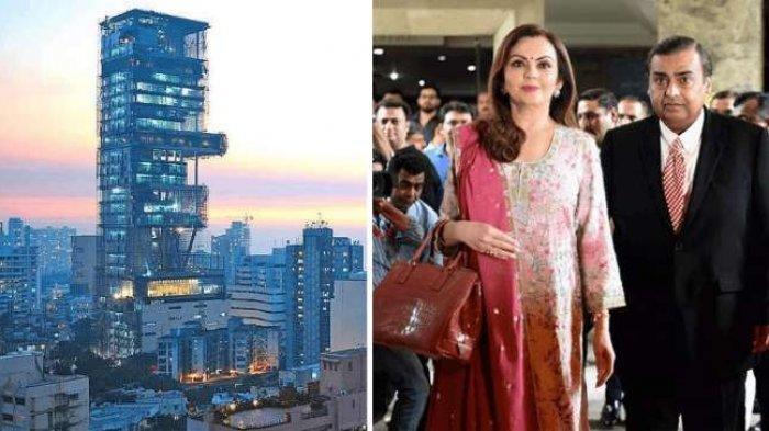 Penampakan Rumah Mukesh Ambani