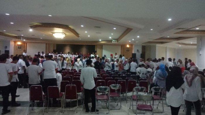 Acara perpisahan mantan Menpora, Imam Nahrawi dengan seluruh pejabat dan jajaran staf di Kemenpora, di Jakarta, Kamis (19/9/2019).(Kompas.com/Alsadad Rudi)