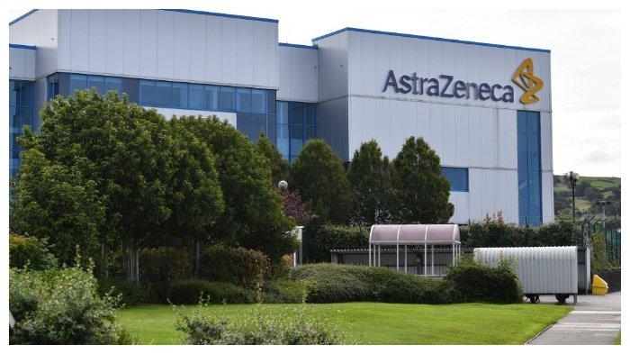 Kantor perusahaan farmasi dan biofarmasi Inggris-Swedia, AstraZeneca, di Macclesfield, Cheshire, Inggris, pada Selasa, 21 Juli 2020.
