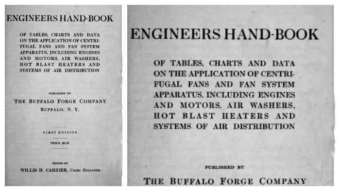 Buku panduan teknisi, diedit Willis Carrier