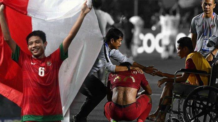 Evan Dimas Cedera saat final SEA Games 2019