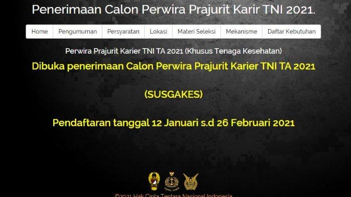 Rekrutmen Calon Perwira Karir Mabes TNI