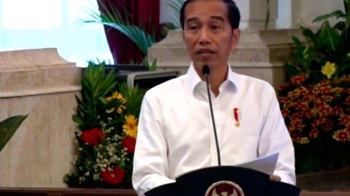 Presiden Joko Widodo meresmikan pengoperasian Palapa Ring di sebuah acara di Istana Merdeka, Senin (14/10/2019).(YouTube Sekretariat Kabinet)