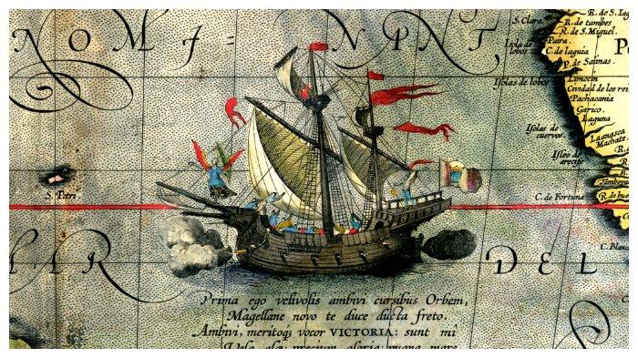 Victoria, satu-satunya kapal ekspedisi Magellan yang berhasil kembali pulang ke Spanyol