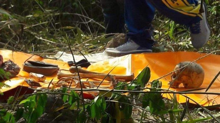 Kerangka manusia ditemukan di Kampung Tengah, Kelurahan Lubuk Semut, Kecamatan Karimun, Kabupaten Karimun, Provinsi Kepulauan Riau (Kepri), Jumat (25/10/2019) pagi.