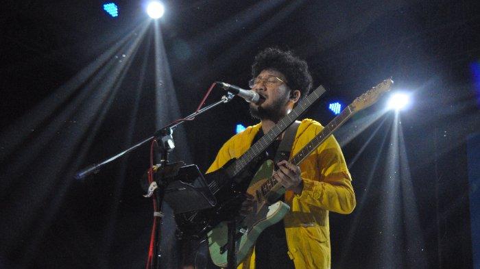 Kunto Aji Wibisono saat menjadi bintang tamu di Lawfest Journey 2019, Surakarta, Jawa Tengah, Sabtu (29/6/2019).