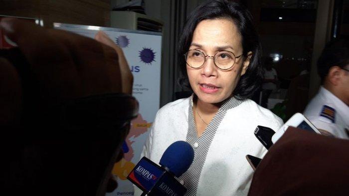 Menteri Keuangan Sri Mulyani Indrawati di Kementerian Koordinator Bidang Perekonomian, Jakarta, Senin (24/2/2019).