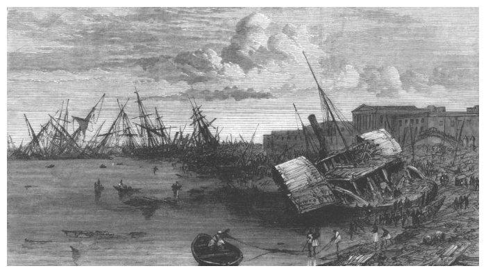 Pelabuhan Coringa rusak akibat siklon