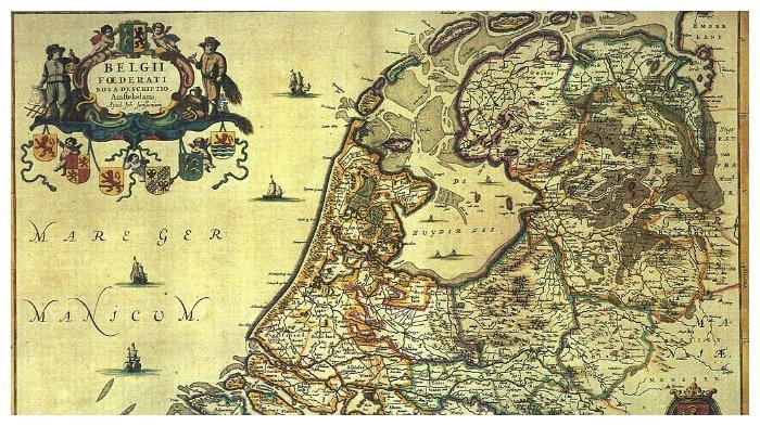 Peta Zuiderzee pada 1658