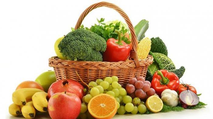 Ilustrasi sayur dan buah