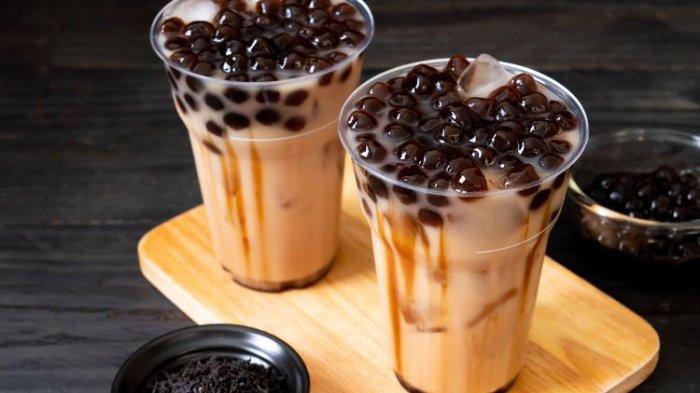 Brown sugar boba: susu, teh dan boba