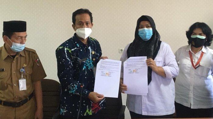 Balai Anak “Rumbai” di Pekanbaru menerima bayi dari kasus dugaan penjualan bayi dan adopsi illegal oleh oknum bidan di Kota Pekanbaru, Selasa (20/4/2021)