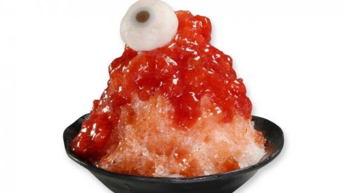 salah satu menu mochi mata manusia di Jepang