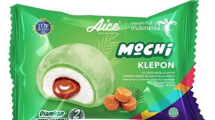 Es krim Aice Mochi Klepon.