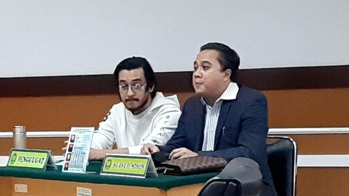Aliff Alli saat menghadiri sidang isbat dan gugatan cerainya terhadap Aska Ongi di Pengadilan Agama Jakarta Pusat, Rabu (24/2/2021).