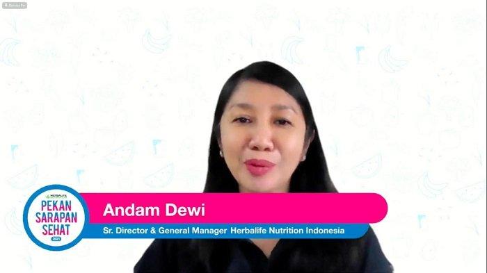 Senior Director and Country General Manager Herbalife Nutrition Indonesia, Andam Dewi, mengatakan, sarapan bernutrisi dapat menyuplai energi bagi tubuh dan otak.