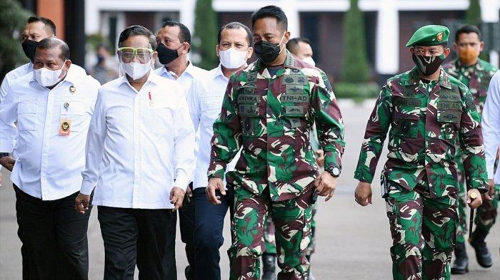 Ilustrasi Kasad Jenderal TNI Andika Perkasa dan Menko Polhukam RI, Prof. Dr. Mahfud MD saat memimpin Apel Danrem Dandim Terpusat TNI AD Tahun 2020, bertempat di Markas Besar Angkatan Darat (Mabesad), Gambir, Jakarta Pusat, Kamis (12/11/2020).