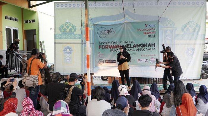 Ultah Forwan kali ini juga warnai dengan menggelar santunan kepada anak yatim di panti asuhan Yayasan Benih Kebajikan Nusantara, Jakarta Selatan,