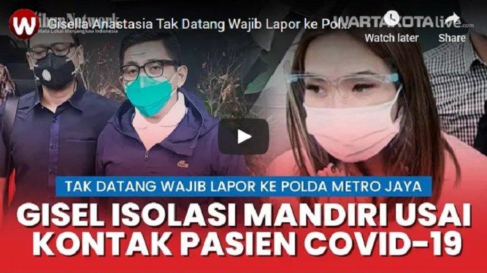 Gisella Anastasia mengaku izin ke pihak penyidik Polda Metro Jaya tidak bisa melakukan wajib lapor lantaran sedang isolasi mandiri. Gisel mengaku baru saja kontak langsung dengan orang yang terpapar Covid-19.