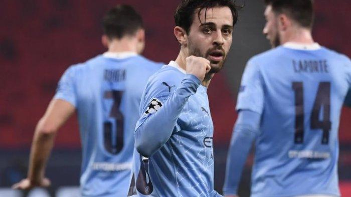 Bornardo Silva Usai cetak gol ke gawang Borussia Moencengladbach menit 29. Silca cetak gol kembali setelah 2017