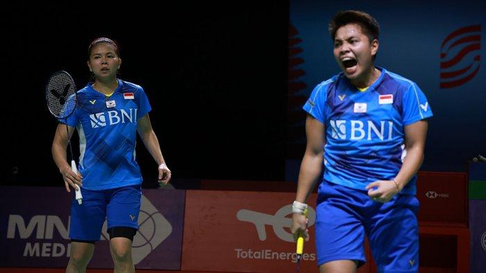 Greysia/Apriyani sukses menembus final turnamen level Super 1000 tersebut usai menyingkirkan Jongkolphan Kititharakul/Rawinda Prajongjai dari Thailand dua gim langsung 21-18, 21-14