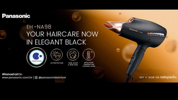Panasonic hadirkan produk hair dyer Panasonic EH-NA98 Black dengan teknologi nanoe dan double mineral yang memberikan perawatan total untuk rambut dan kulit kepala.