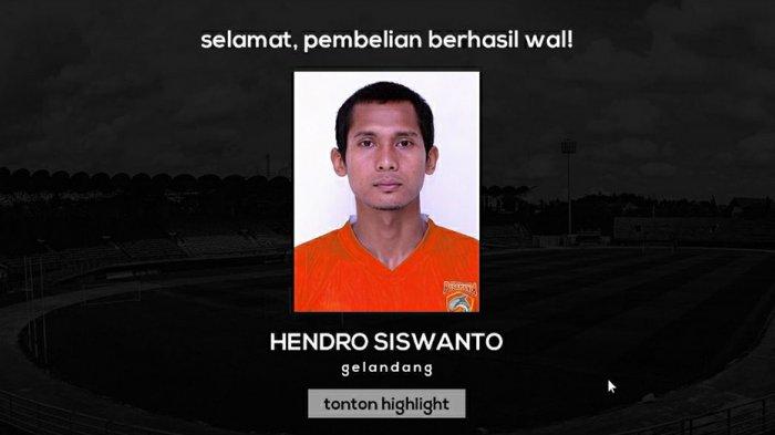 Hendro Siswanto merapat ke tim Borneo FC Samarinda dari Arema FC