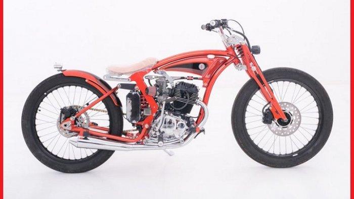 Honda Tiger bergaya motor balap board tracker garapan Darizt Design