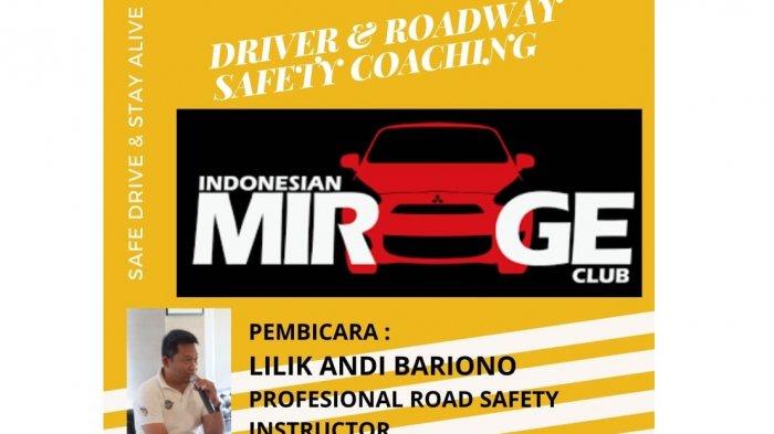 Indonesian Mirage Club (IMEC) Chapter Bekasi menggelar Driver & Roadway Safety Coaching, Minggu (11/10/2020).