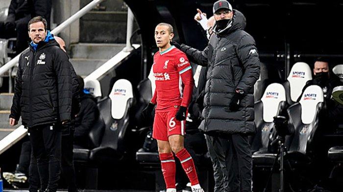 Jurgen Klopp memainkan kembali Thiago Alcantara sebagai pemain pengganti saat lawan Newcastle United