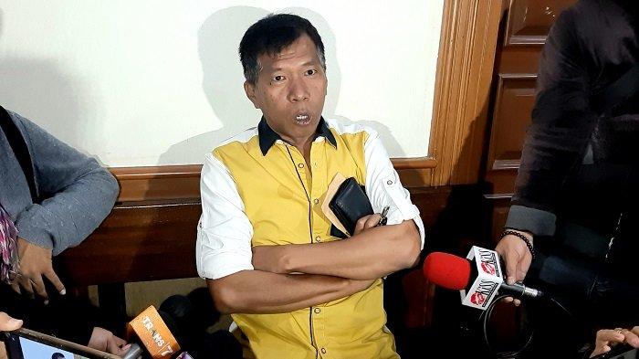 Pelawak Kiwil di Pengadilan Agama Jakarta Selatan, Rabu (20/1/2021).