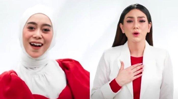 Nagita Slavina, Melly Goeslaw, Lesti Kejora dan Celine Evangelista menyanyikan ulang lagu Rumah Kita yang dipopulerkan God Bless sebagai kado HUT ke-77 RI, Rabu (17/8/2022).