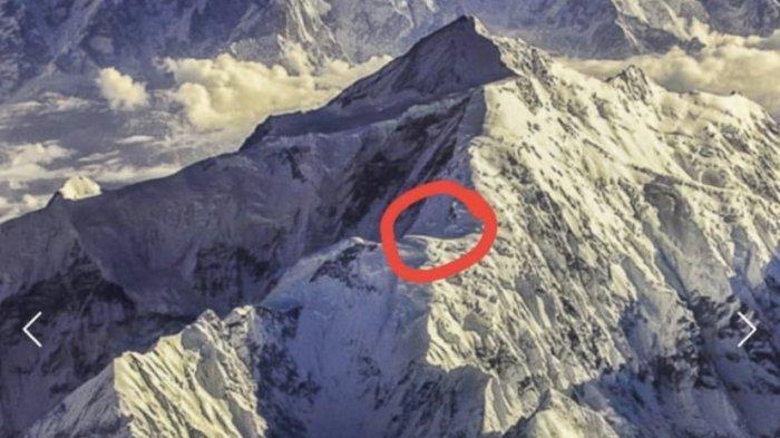 Lokasi pendaki yang terjebak di Gunung Rakaposhi, Pakistan.
