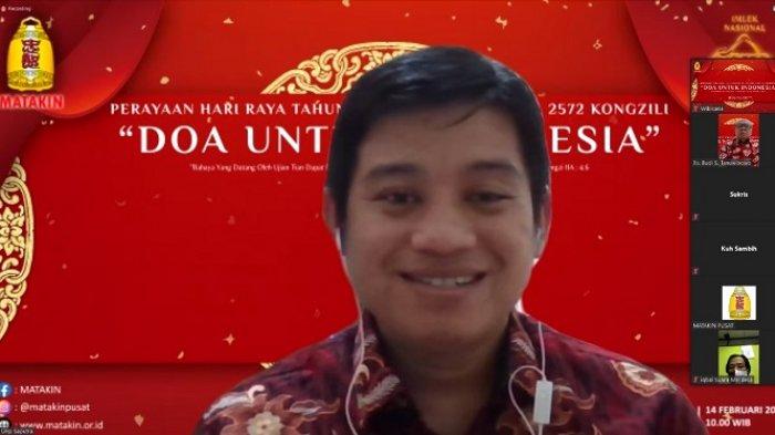 Ketua Panitia Perayaan Tahun Baru Imlek Nasional 2572 Kongzili MATAKIN, Ws Urip Saputra.