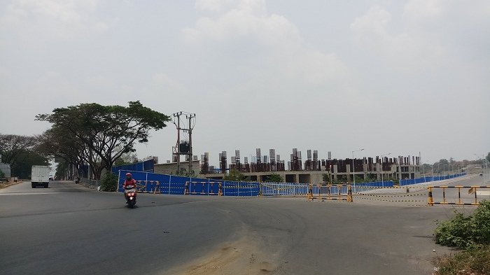 Kondisi proyek Miekarta, nampak sepi